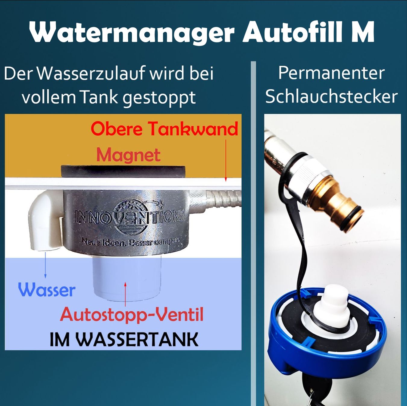Watermanager Autofill M mit Magnet-Halterung